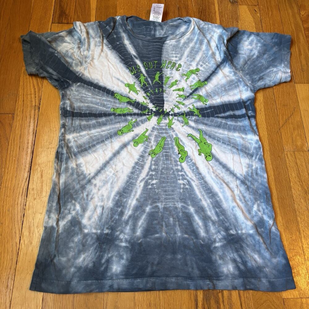 Ripndip Tie Dye Aliens Dancing We Out Here Festival Psychedelic Shirt Medium